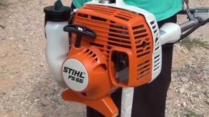 Trimmer Stihl FS 55: en recension, specifikationer och recensioner av ägarna