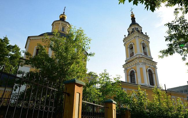 Temple of the nine martyrs of the Kizicheskiy in Moscow. Moskva Devyatinsky Temple