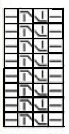 Scarf-transformator med ekrar: diagram och beskrivning. Stickmönster för halsdukstransformator