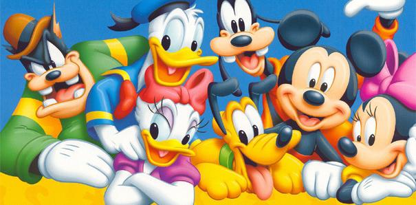 Disney-tecken är de mest kända tecknade tecknen