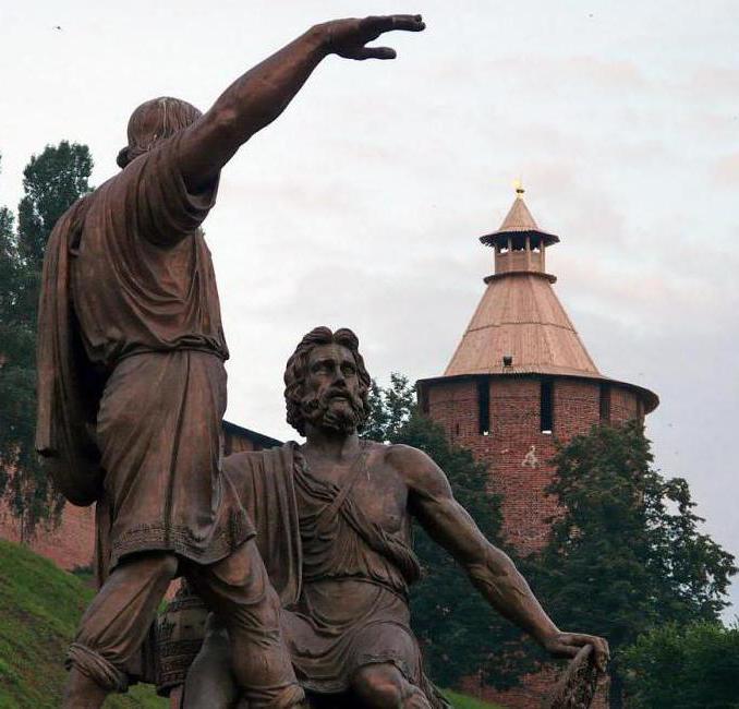 Monument till Minin och Pozharsky i Nizhny Novgorod