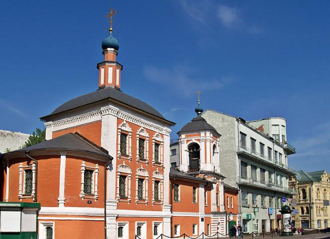 Kyrkan St. Nicholas i Klennikov i Moskva