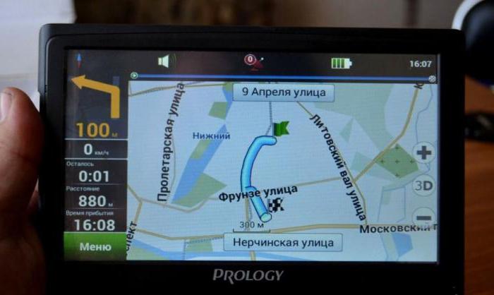 GPS-navigator Prology iMap-7300: recension, specifikationer och recensioner