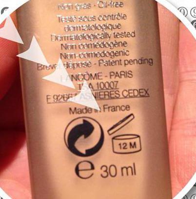 EXP på förpackningen innebär en period för säker användning av kosmetika