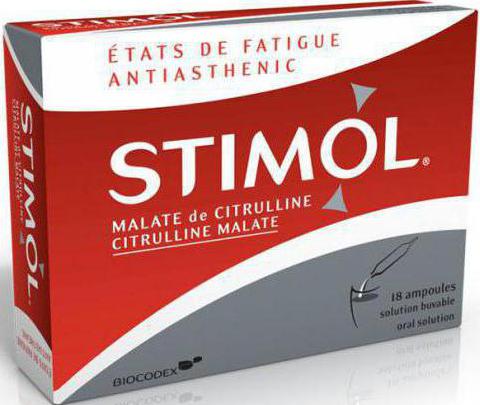 Citrullinmalat: beskrivning, tillämpning. Läkemedlet "Stimol"